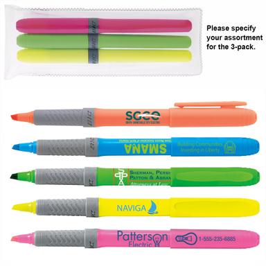 BIC Brite Liner Grip Highlighter 3 Pack