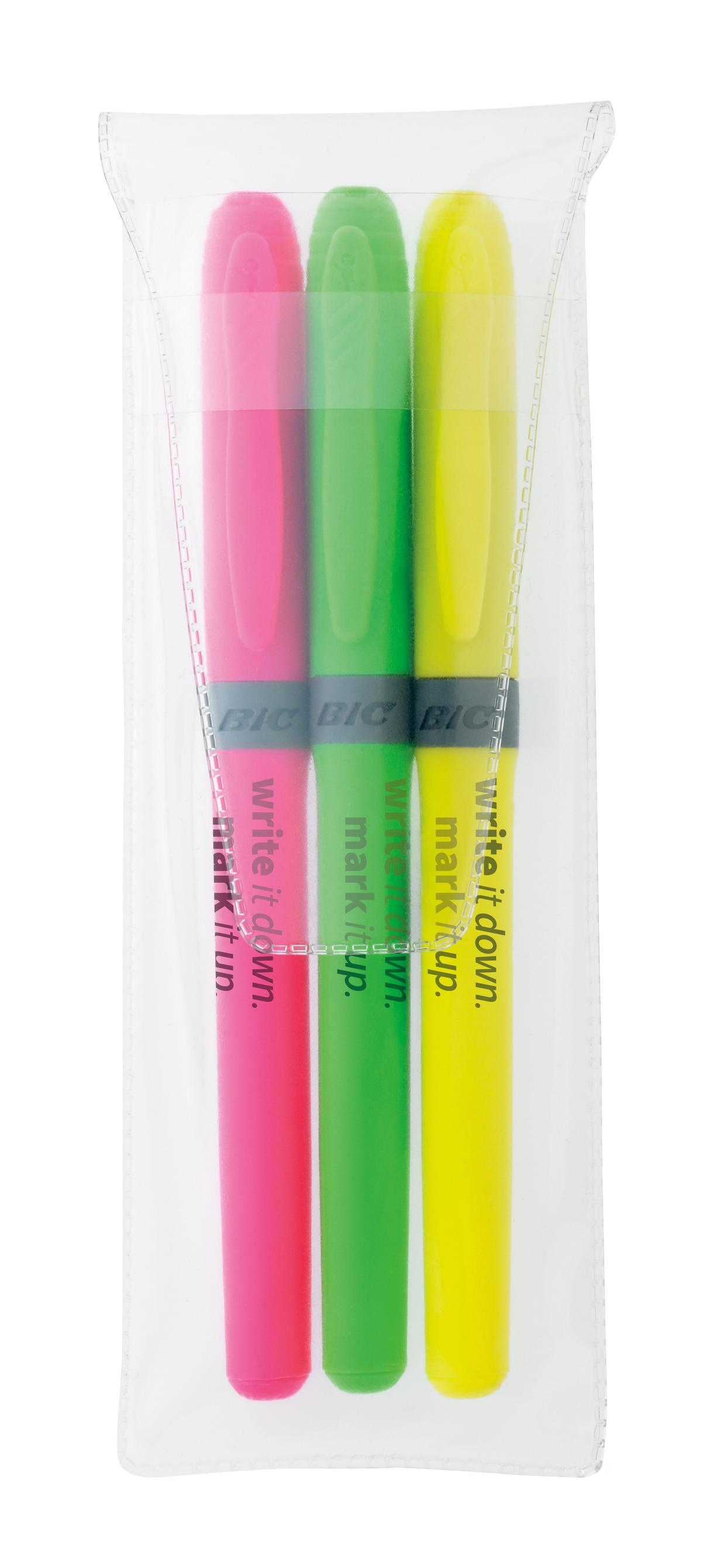 BIC Brite Liner Grip Highlighter 3 Pack