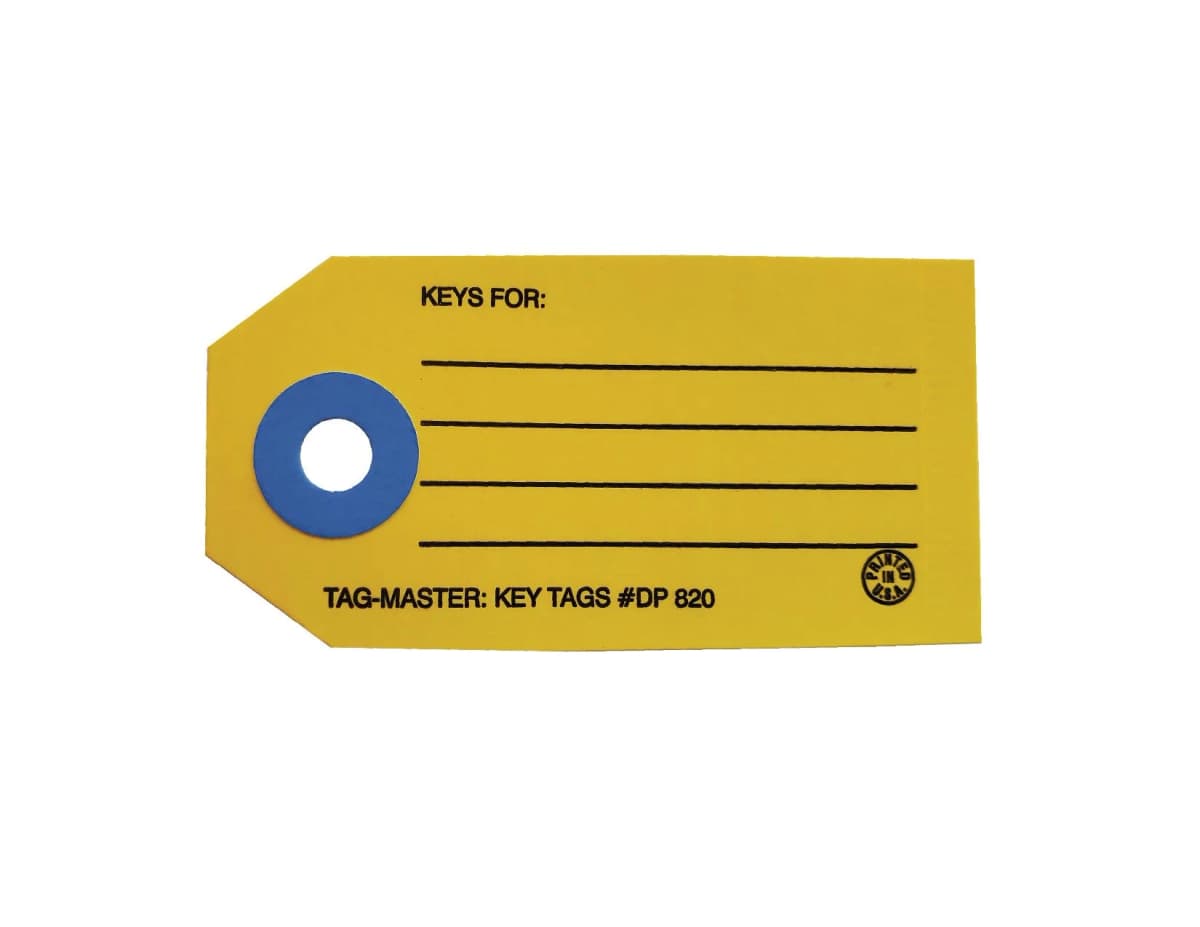 All Purpose Ident Tag w/ Ring - Stock Design