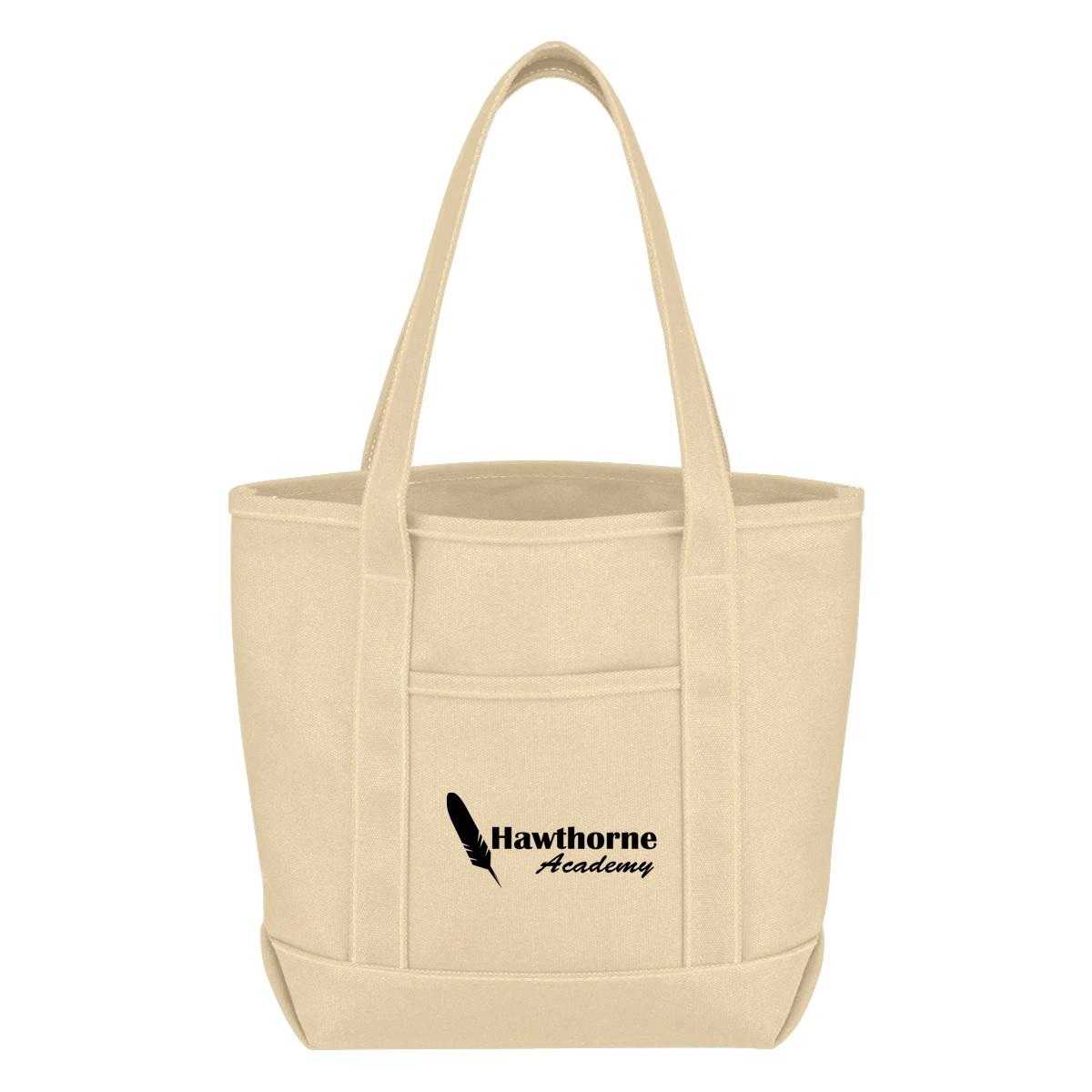 SMALL COTTON CANVAS YACHT TOTE BAG