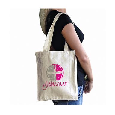 12 Oz. Canvas Book Tote Bag w/ Full Gusset