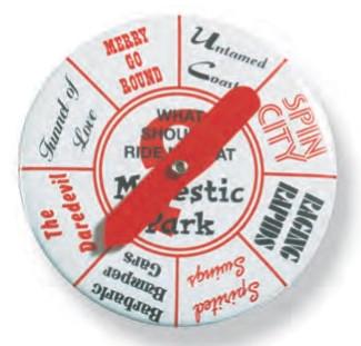 Round Window Button w/ Safety Pin (3")