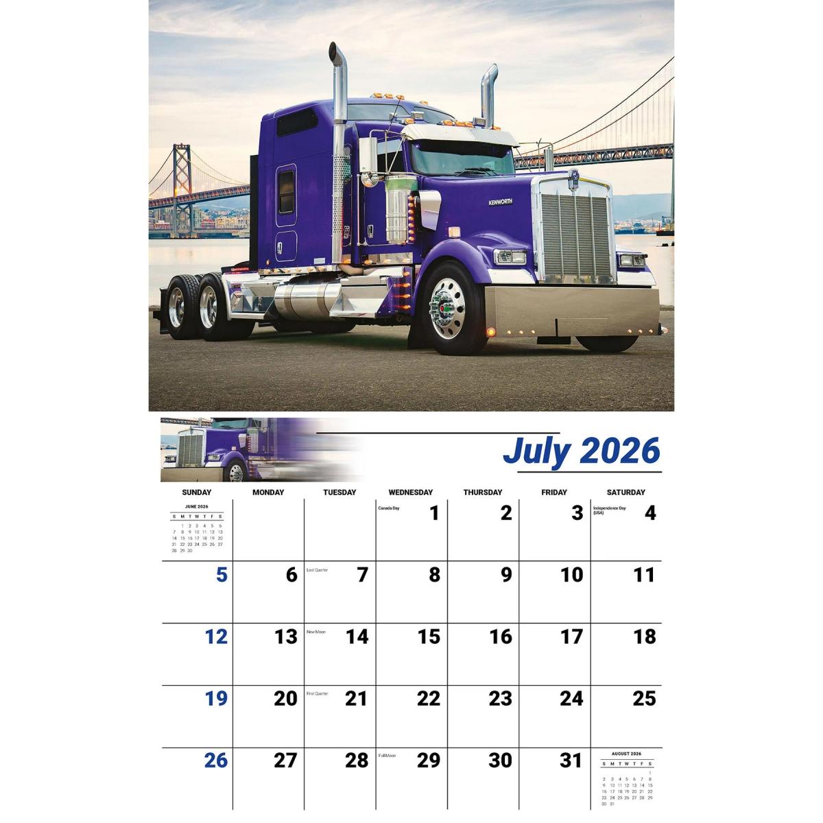 Galleria Wall Calendar Kings of the Road