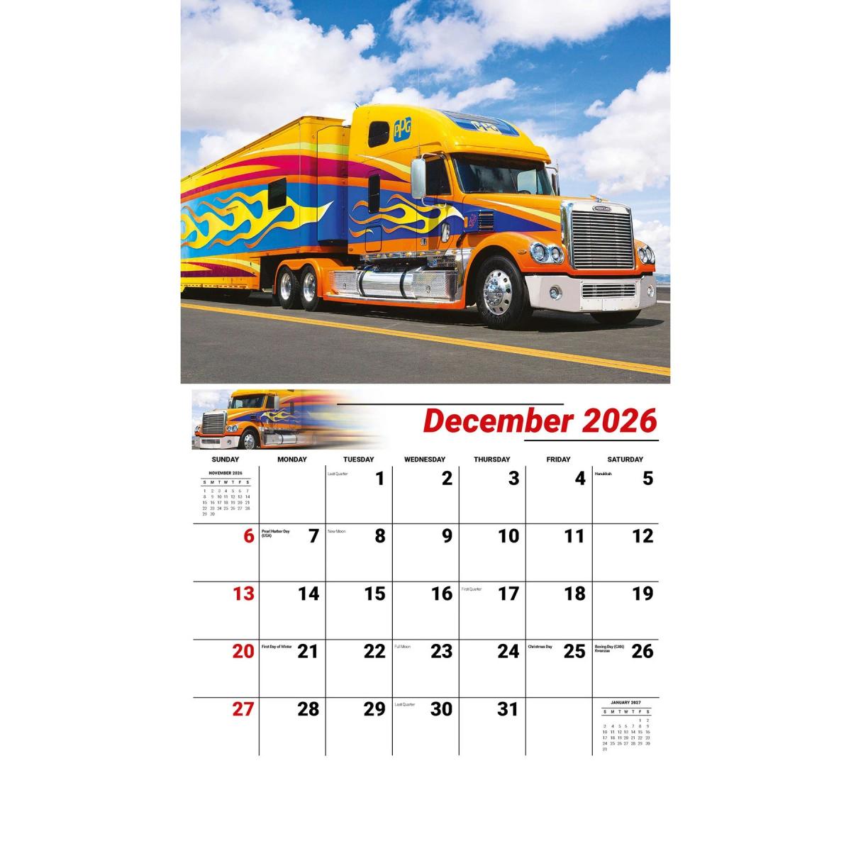 Galleria Wall Calendar Kings of the Road