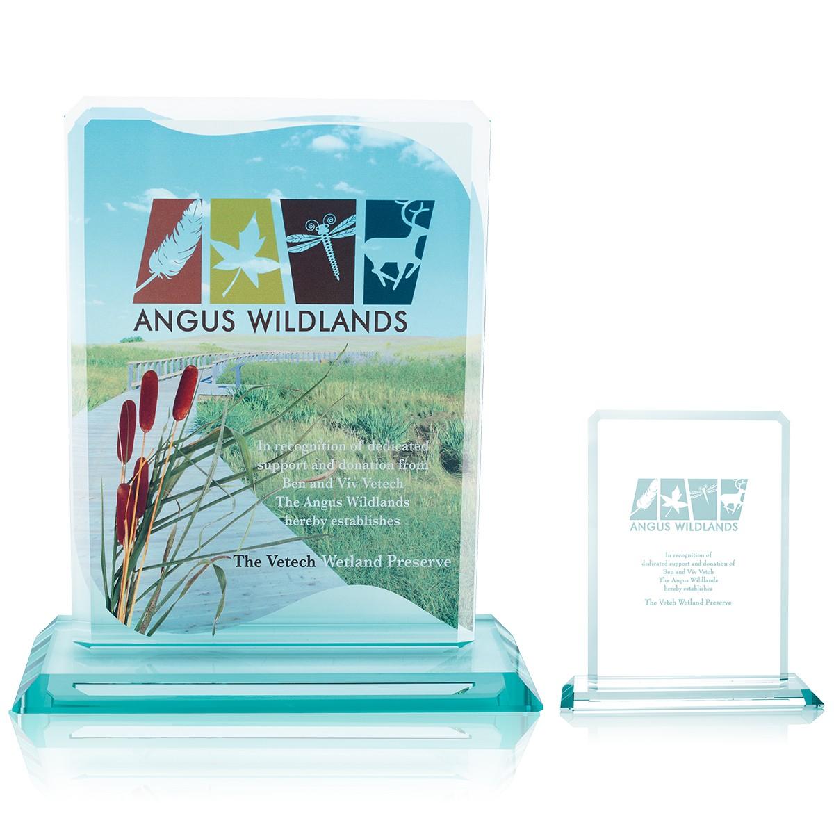 Clipped  Jade Crystal Award