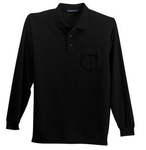 Port Authority ® Long Sleeve Silk Touch Polo with Pocket