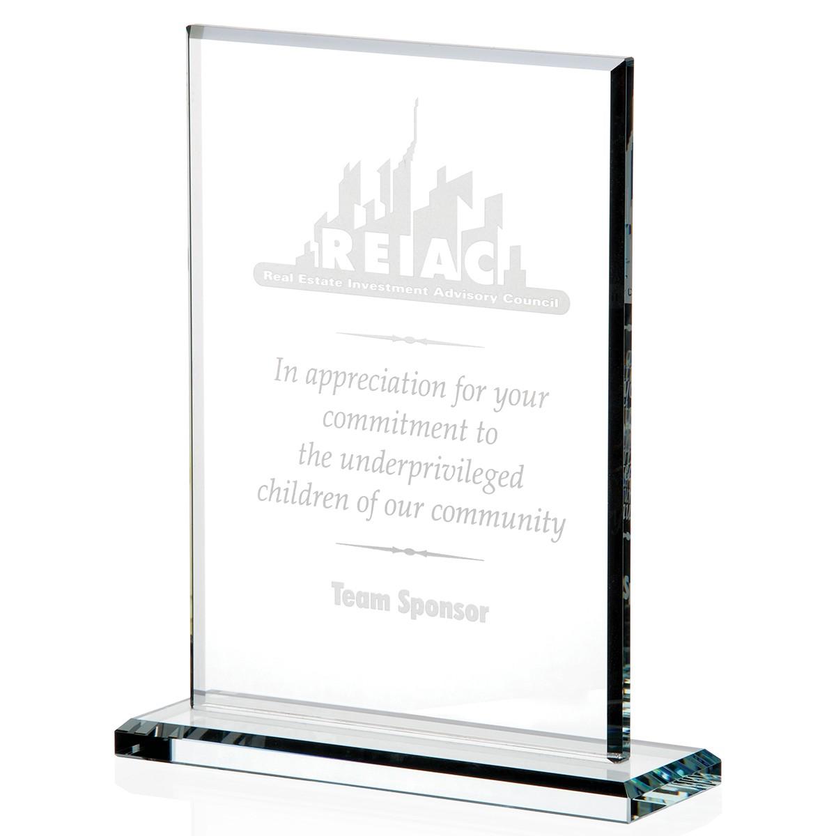 Vertical Gem Cut Award - Large