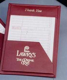 Menu Leatherette Single Panel Horizontal Guest Check Presentor (5"x8 1/2")