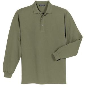 Port Authority ® Long Sleeve Pique Knit Polo