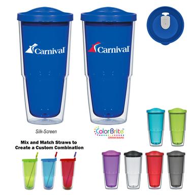 24 OZ. BIGGIE TUMBLER WITH LID