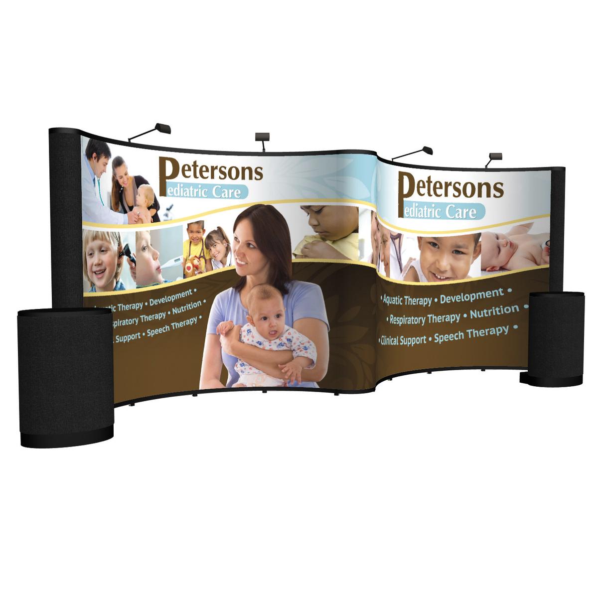 20' Show 'N Rise Gullwing Floor Kit (Mural with Fabric Ends)