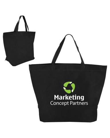 Two Tone Heat Sealed Nonwoven Tote Bag