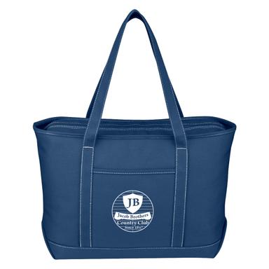 LARGE COTTON CANVAS YACHT TOTE BAG