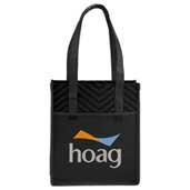 Printed Chevron Non-Woven Shopper Tote