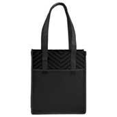 Printed Chevron Non-Woven Shopper Tote