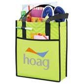 Printed Chevron Non-Woven Shopper Tote