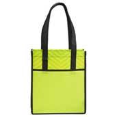 Printed Chevron Non-Woven Shopper Tote
