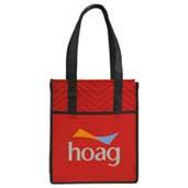 Printed Chevron Non-Woven Shopper Tote