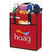 Printed Chevron Non-Woven Shopper Tote