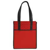 Printed Chevron Non-Woven Shopper Tote