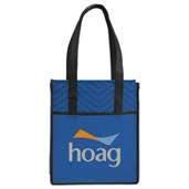 Printed Chevron Non-Woven Shopper Tote