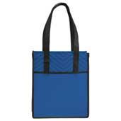 Printed Chevron Non-Woven Shopper Tote