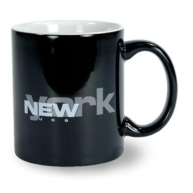 15 Oz. Black or Cobalt Blue Out Contempo El Grande Ceramic Mug w/ White Interior