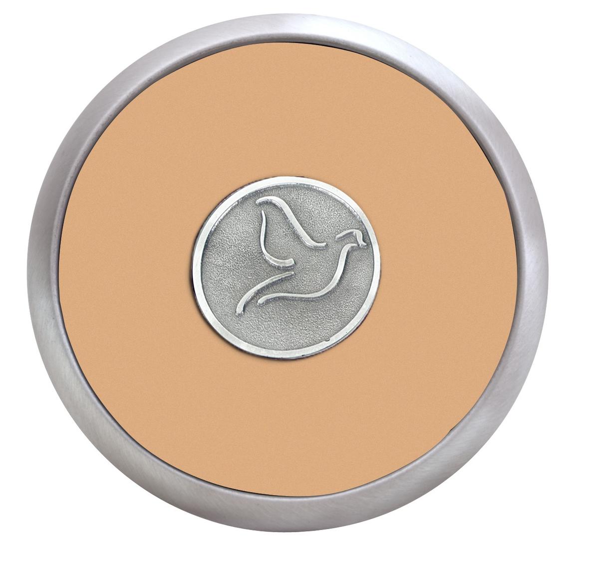 Round Brushed Zinc Coaster Weight