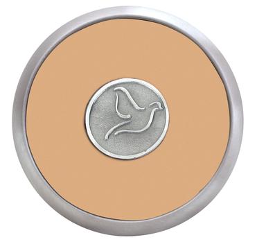 Round Brushed Zinc Coaster Weight