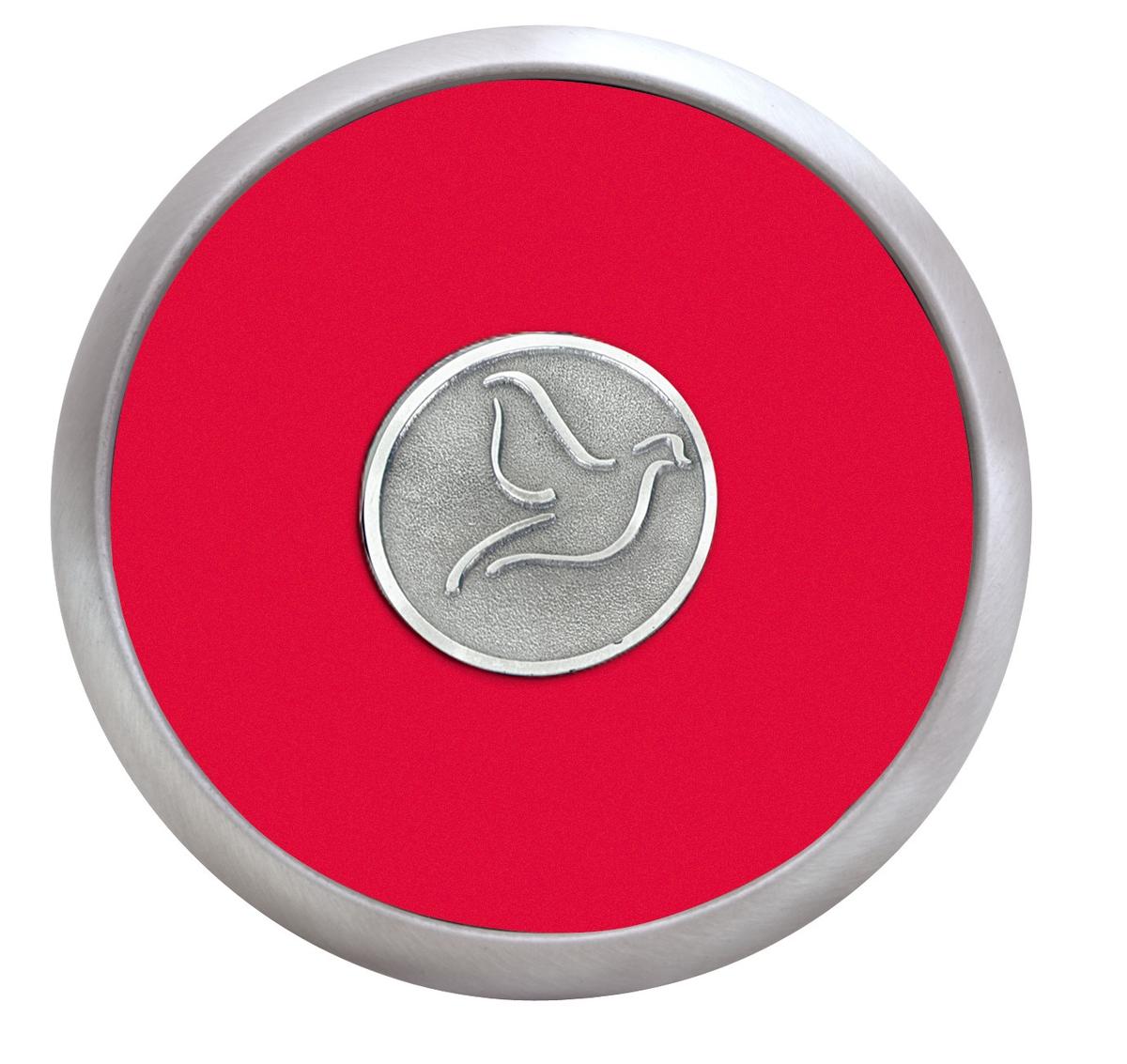 Round Brushed Zinc Coaster Weight