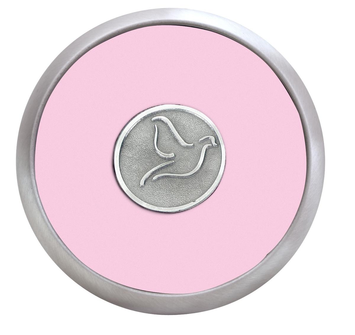 Round Brushed Zinc Coaster Weight