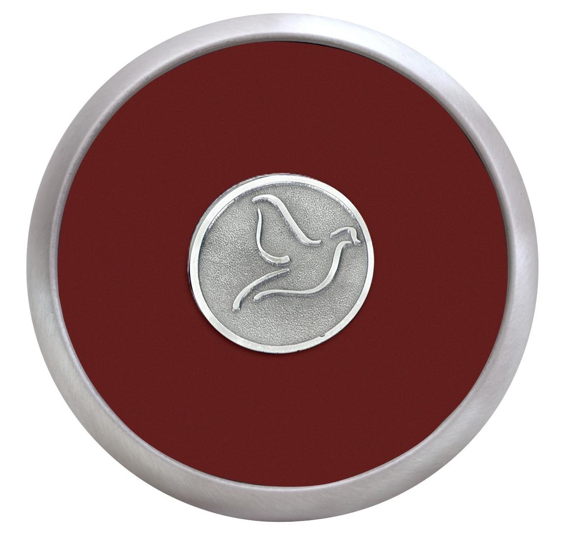 Round Brushed Zinc Coaster Weight