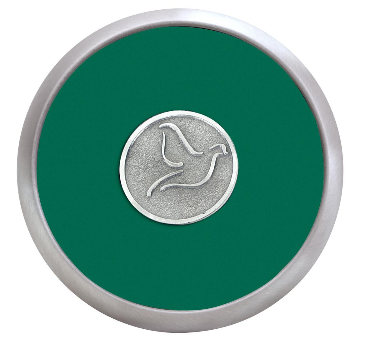 Round Brushed Zinc Coaster Weight