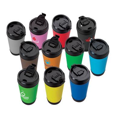 Perka® Hibiscus IV 17 oz. Insulated Spill-Proof Mug