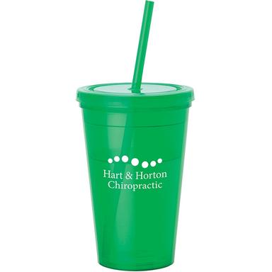 Kraze 16 oz. Tumbler & Straw