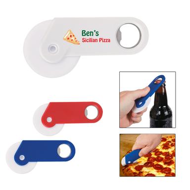 PIZZA CUTTER WITH BOTTLE OPENER