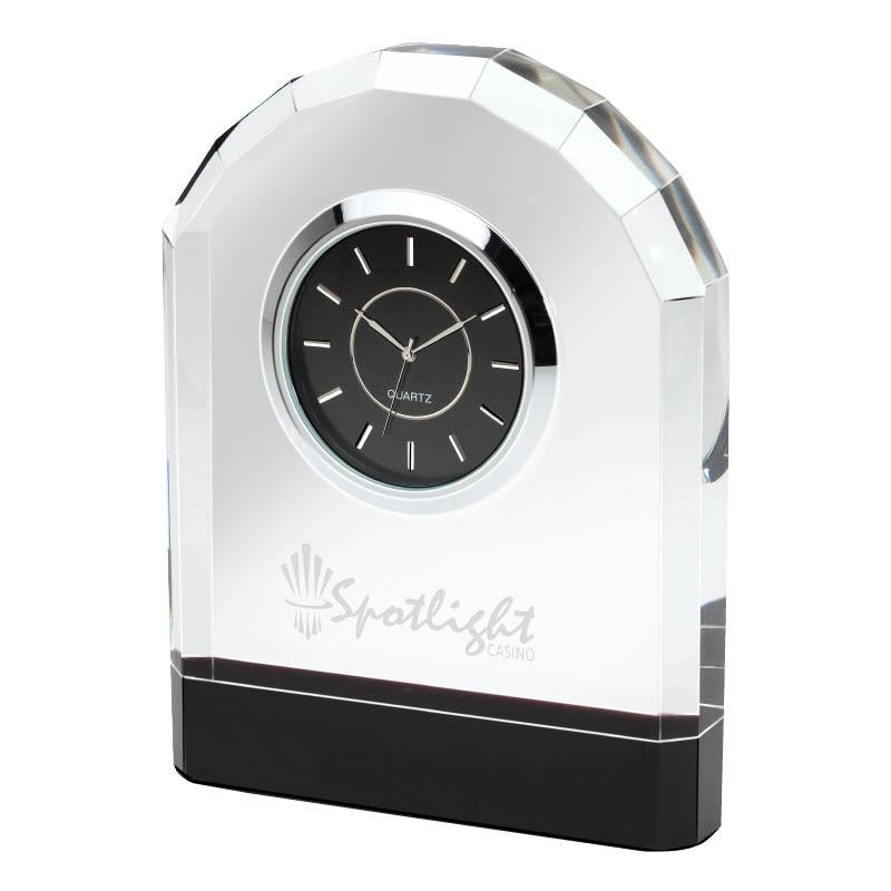 Pomezia Crystal Desk Clock