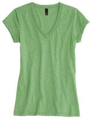 District® Juniors Slub V-Neck Tee