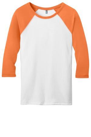 District ® - Juniors 50/50 3/4-Sleeve Raglan Tee