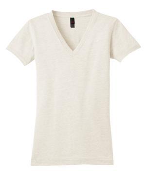 District® Juniors Tri-Blend V-Neck Tee