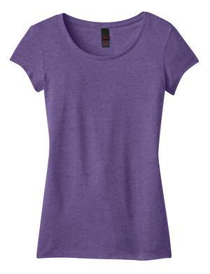 District® - Juniors Textured Girly Crew Tee