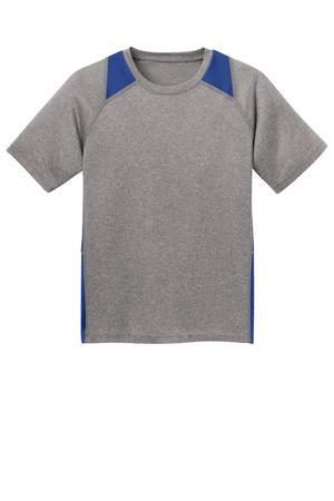 Sport-Tek ® Youth Heather Colorblock ContenderTee