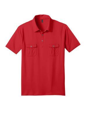 District Made® Mens Double Pocket Polo