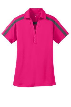 Port Authority® Ladies Silk Touch Performance Colorblock Stripe Polo