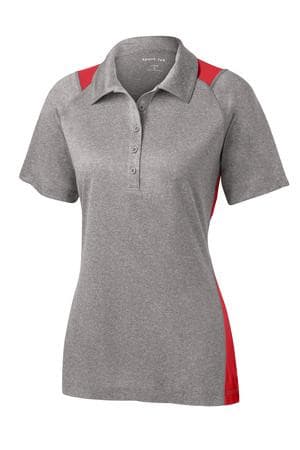 Sport-Tek® Ladies Heather Colorblock Contender Polo