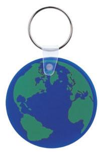 World Globe Keychain (2")