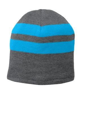 Port & Company ® Fleece-Lined Striped Beanie Cap