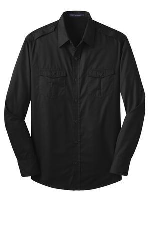 Port Authority® Stain-Resistant Roll Sleeve Twill Shirt