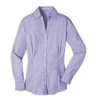 Port Authority® Ladies Plaid Pattern Easy Care Shirt