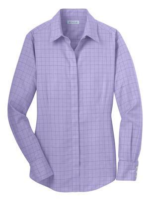 Red House® Ladies Windowpane Plaid Non-Iron Shirt